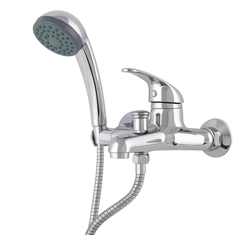 LLAVE TINA DUCHA MONOMANDO CROMADA ACERO/INOX HOFFENS - 1