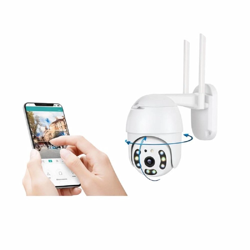 CÁMARA INTELIGENTE 360° WIFI-ALARMA-AUDIO-VOZ -FHD VISION NOCTURNA - 4