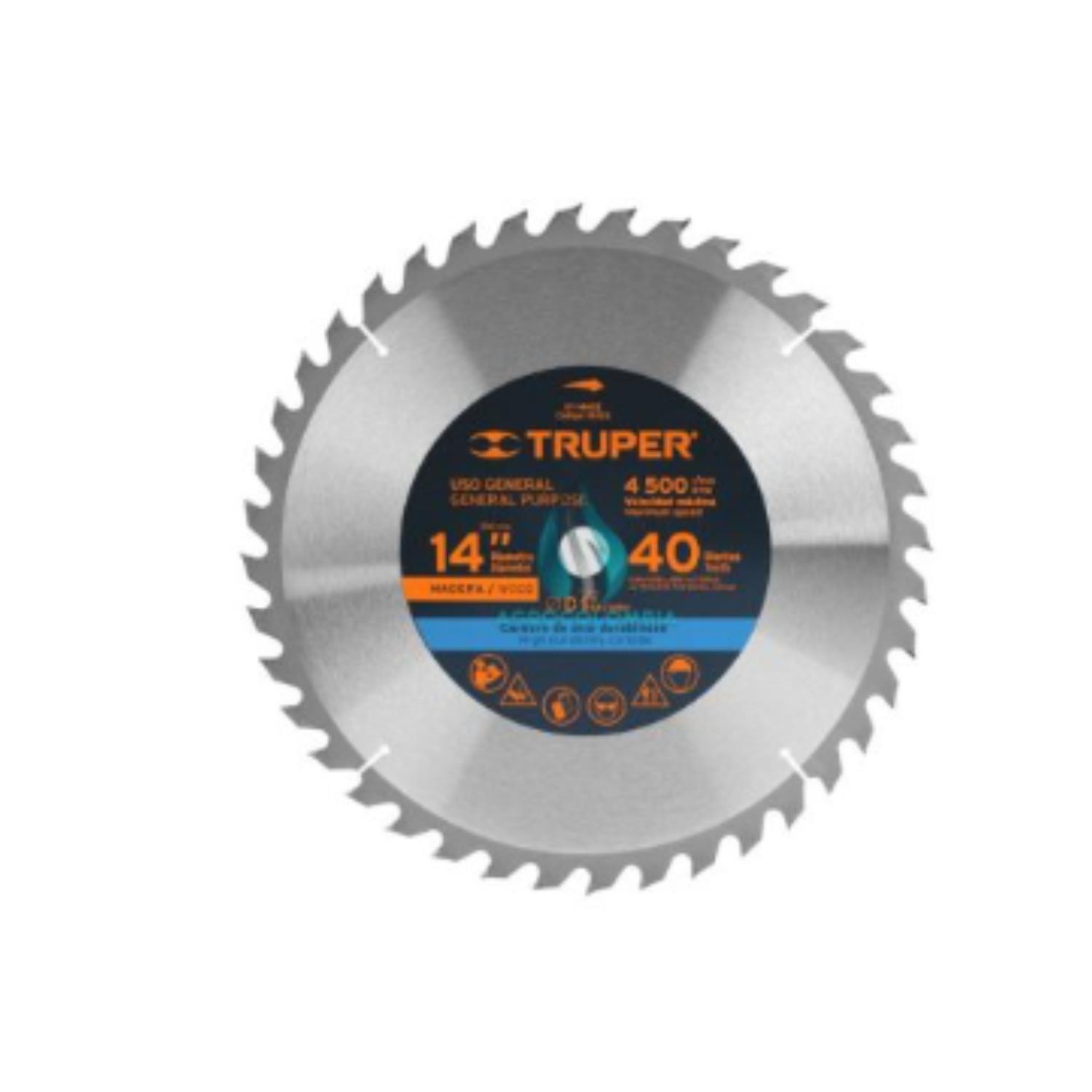 DISCO SIERRA 2024 CIRCULAR 7 1/4 PULGADAS 40 DIENTES TRUPER - 3