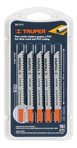 HOJA PARA SIERRA CALADORA MADERA GRUESA Y PVC 5UN TRUPER - 1