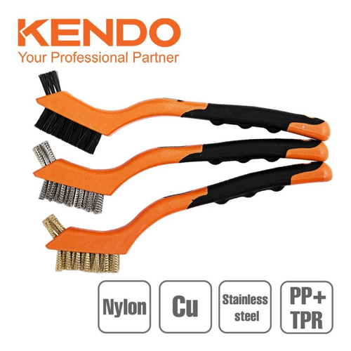 JUEGO MINI CEPILLOS KENDO 3 PZAS 31101 - 2