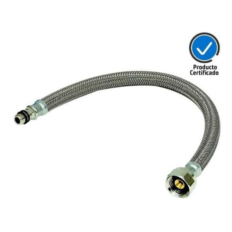 FLEXIBLE AGUA HE-HI M10 X 1 X 1/2 50 CM GRIFERIA MONOMANDOS - 1