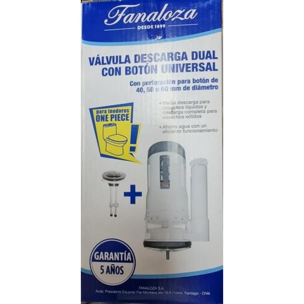 VÁLVULA 2024 DESCARGA DUAL CON BOTON WC FANALOZA 5AÑOSGARANTIA - 2
