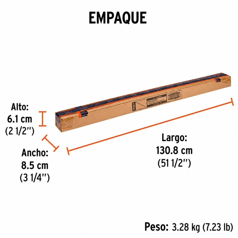 EXTENSION RIGIDA ACERO RODILLO DE 1,2 M HASTA 2,4 MTRS - 5
