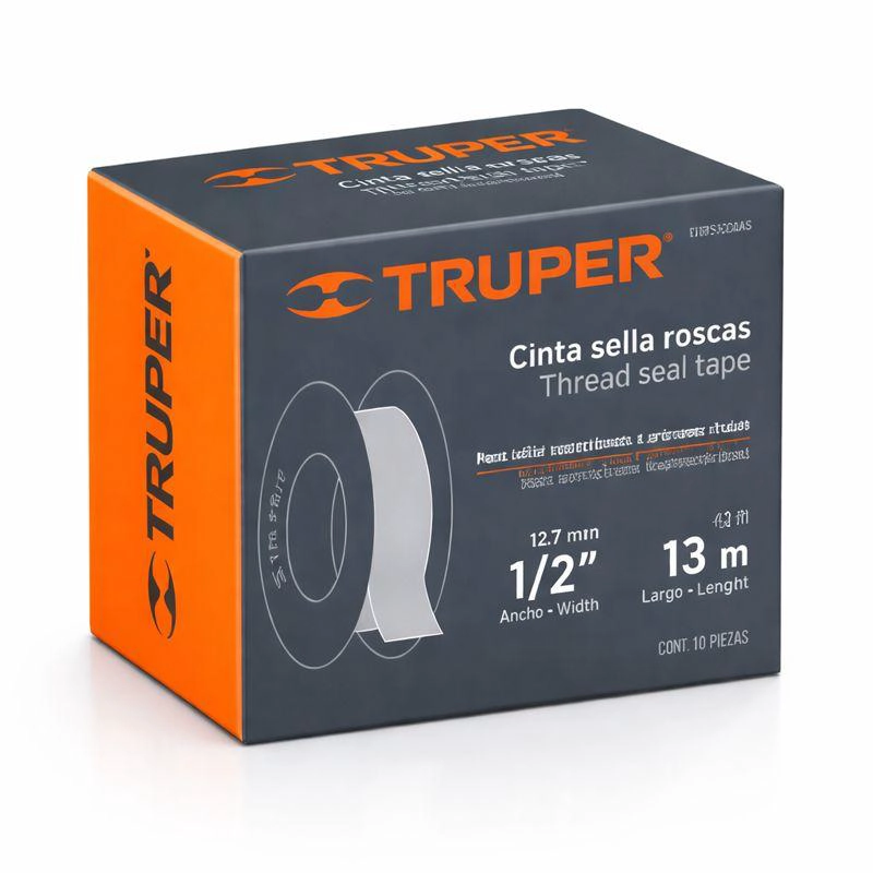 CINTA TEFLON TRUPER PROFESIONAL 3/4 10 UNIDADES - 3