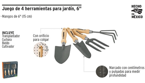 SET 2024 HERRAMIENTAS JARDÍN 4 PIEZAS JJ-4 TRUPER PROFESIONAL - 3