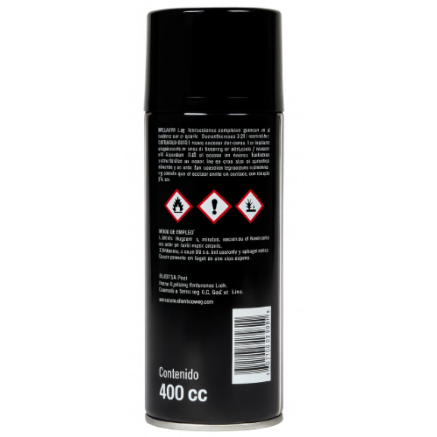 PINTURA EN SPRAY USO GENERAL SECADO RAPIDO REX 400ML NEGRA - 2