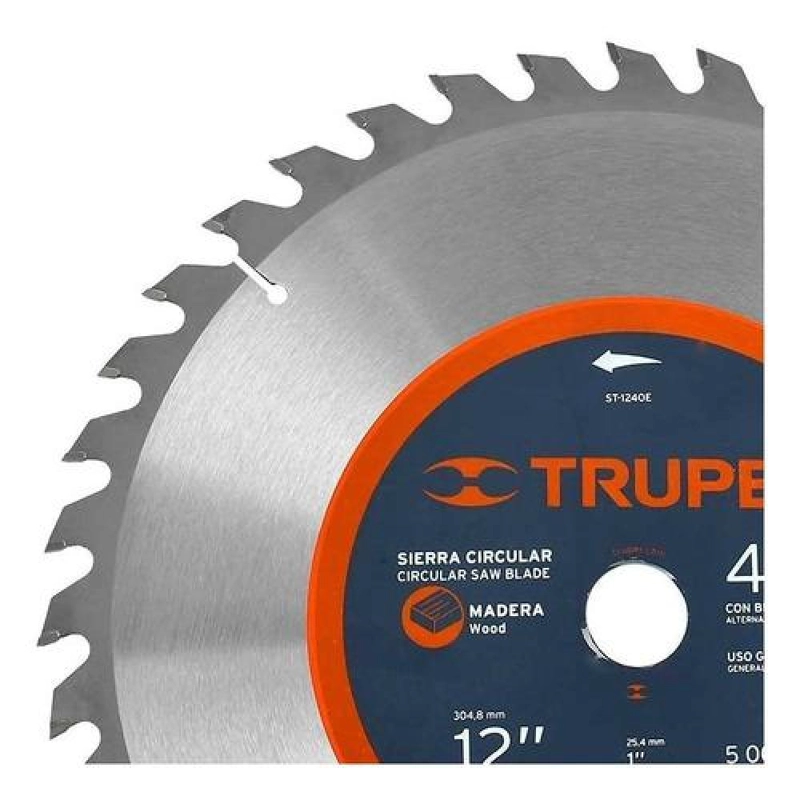 SIERRA CIRCULAR TRUPER P/MADERA 12 X 40 DTS. PROFESIONAL - 2