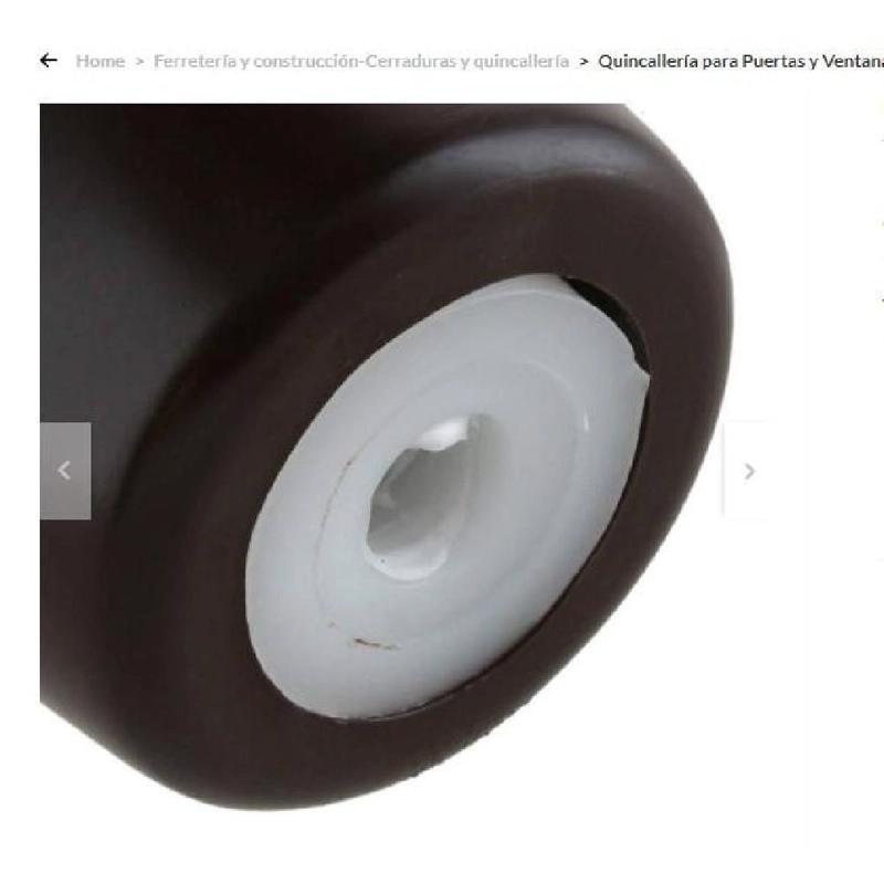 TOPE DE PUERTA PVC CONICO 30MM CAFE  DVP - 2