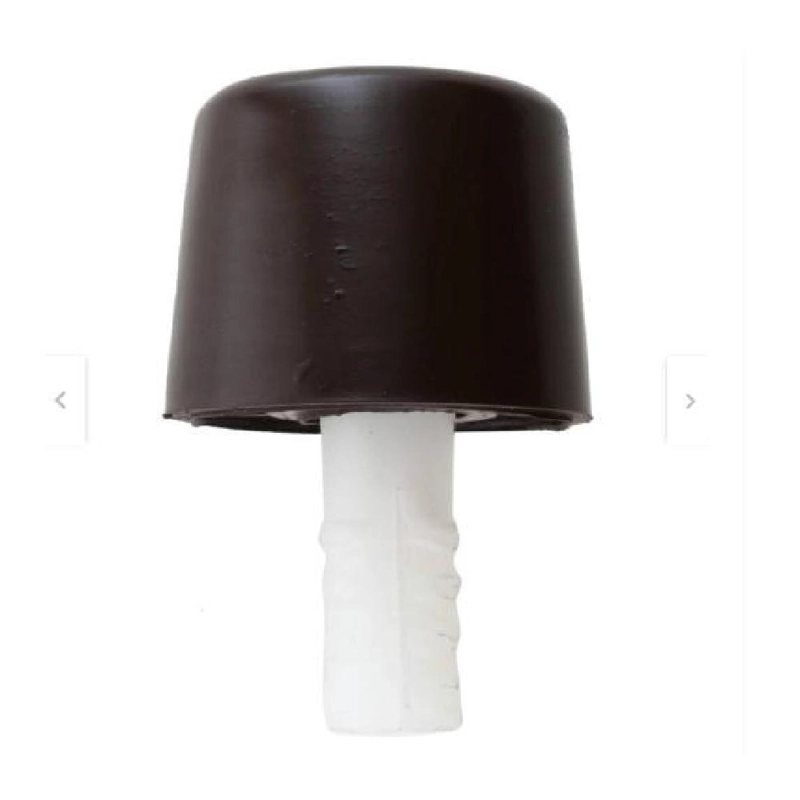 TOPE DE PUERTA PVC CONICO 30MM CAFE  DVP - 3