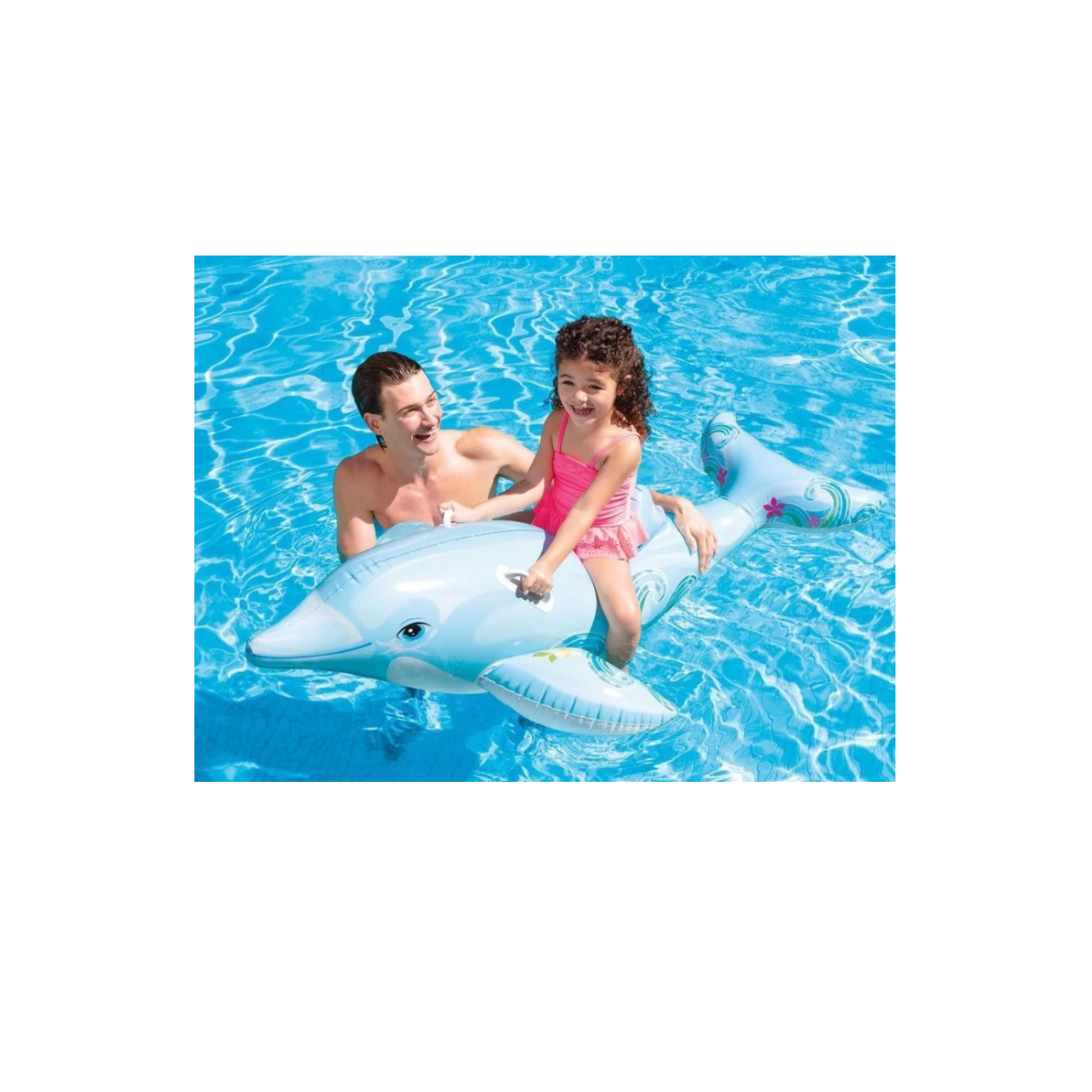 FLOTADOR INFLABLE DELFÍN MONTABLE CON ASAS INTEX 175CM NIÑOS - 5