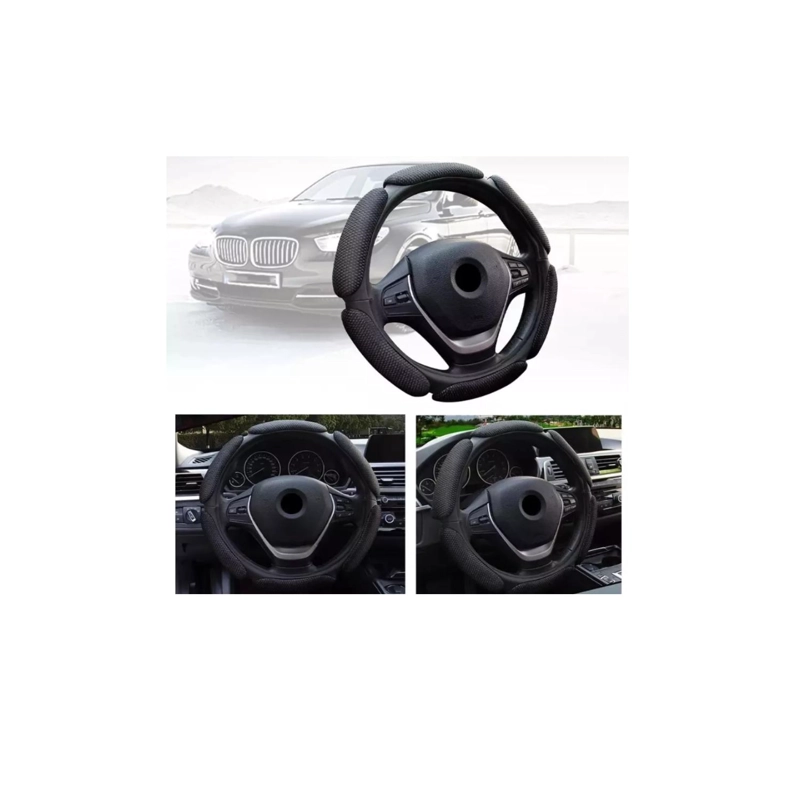 FUNDA CUBRE VOLANTE UNIVERSAL 3D ACOLCHADO ANTIDESLIZANTE - 4