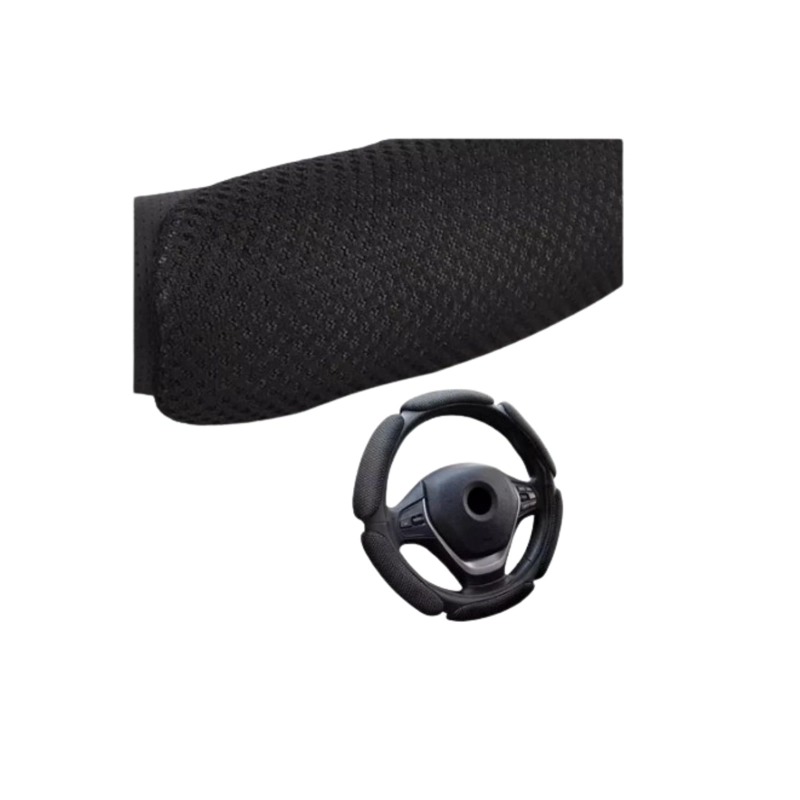 FUNDA CUBRE VOLANTE UNIVERSAL 3D ACOLCHADO ANTIDESLIZANTE - 5