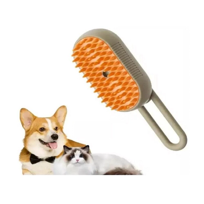CEPILLO PERROS GATOS VAPORIZADOR MASAJEADOR QUITA PELO - 5