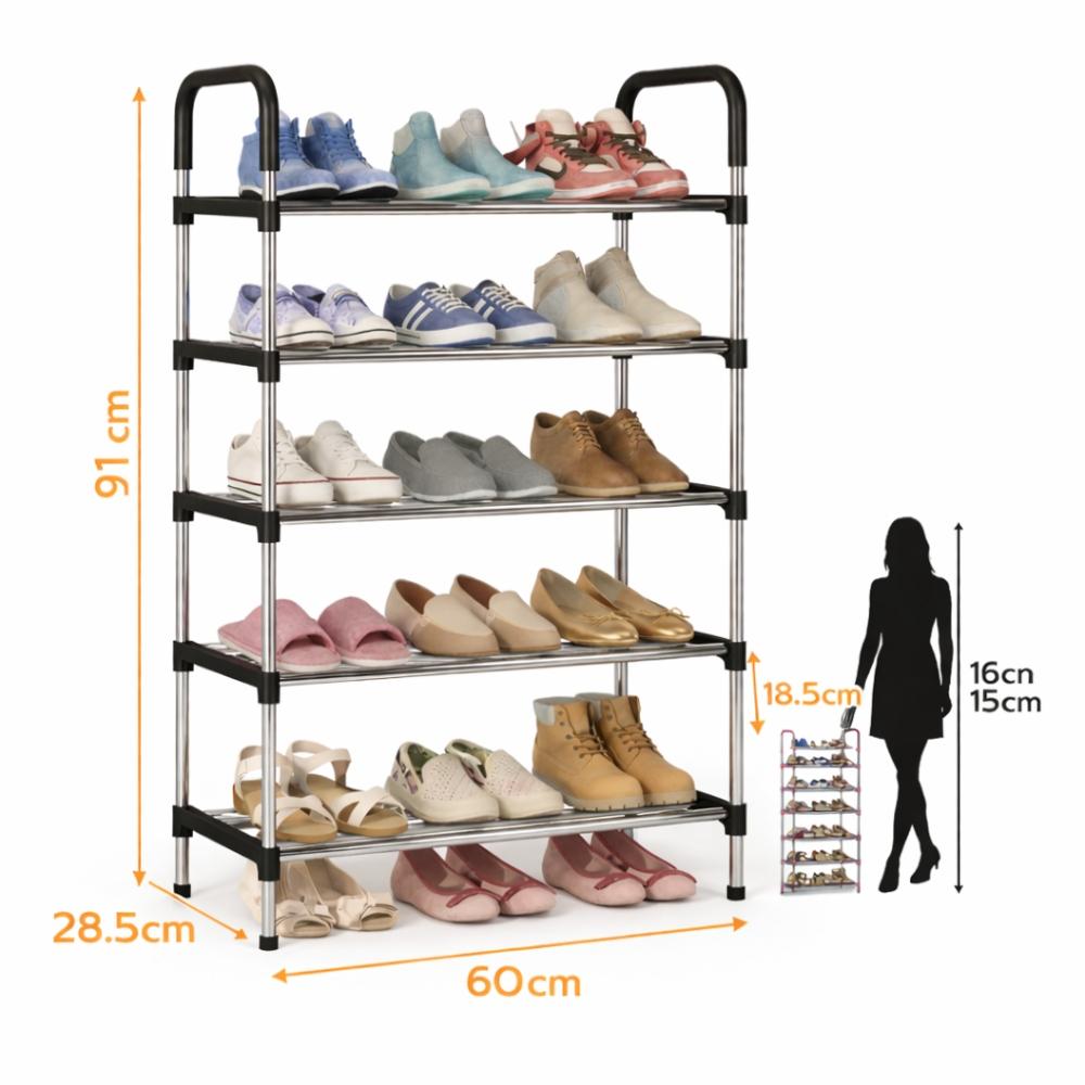 ZAPATERO ORGANIZADOR ARMABLE ORDENADOR ESTANTE ZAPATOS - 2
