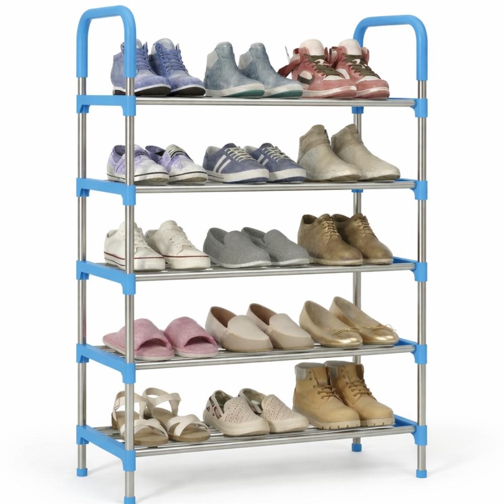ZAPATERO ORGANIZADOR ARMABLE ORDENADOR ESTANTE ZAPATOS - 5