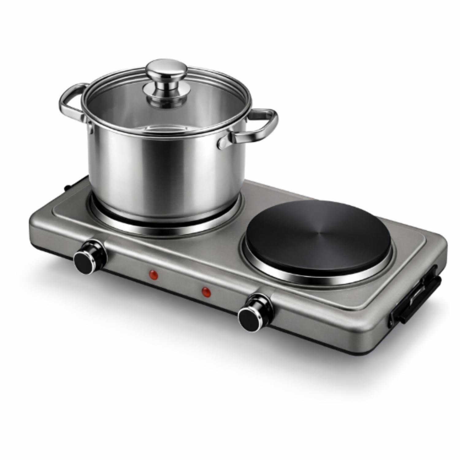 COCINILLA ESTUFA ELÉCTRICA BODYCOLOGY 2 PLATOS AUTOMÁTICA AJUSTABLE 2000W - 4