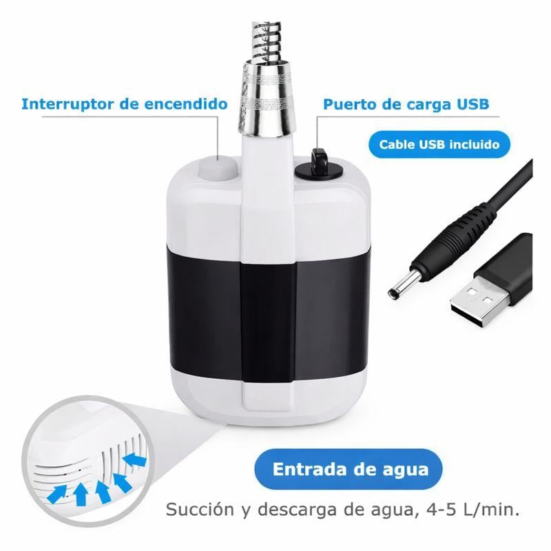 DUCHA REGADERA REGADERA PORTÁTIL RECARGABLE EXTERIORES CAMPING AIRE LIBRE - 3