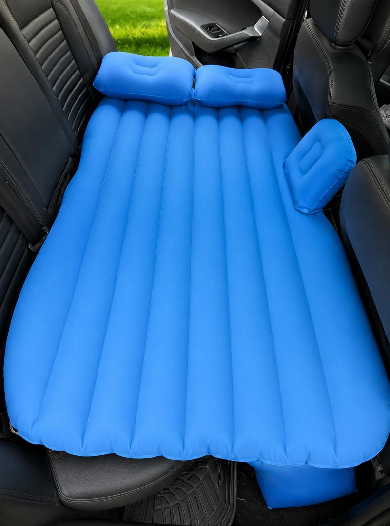 COLCHON PARA AUTO INFLABLE + COMPRESOR 12V Y 2 ALMOHADAS - 4