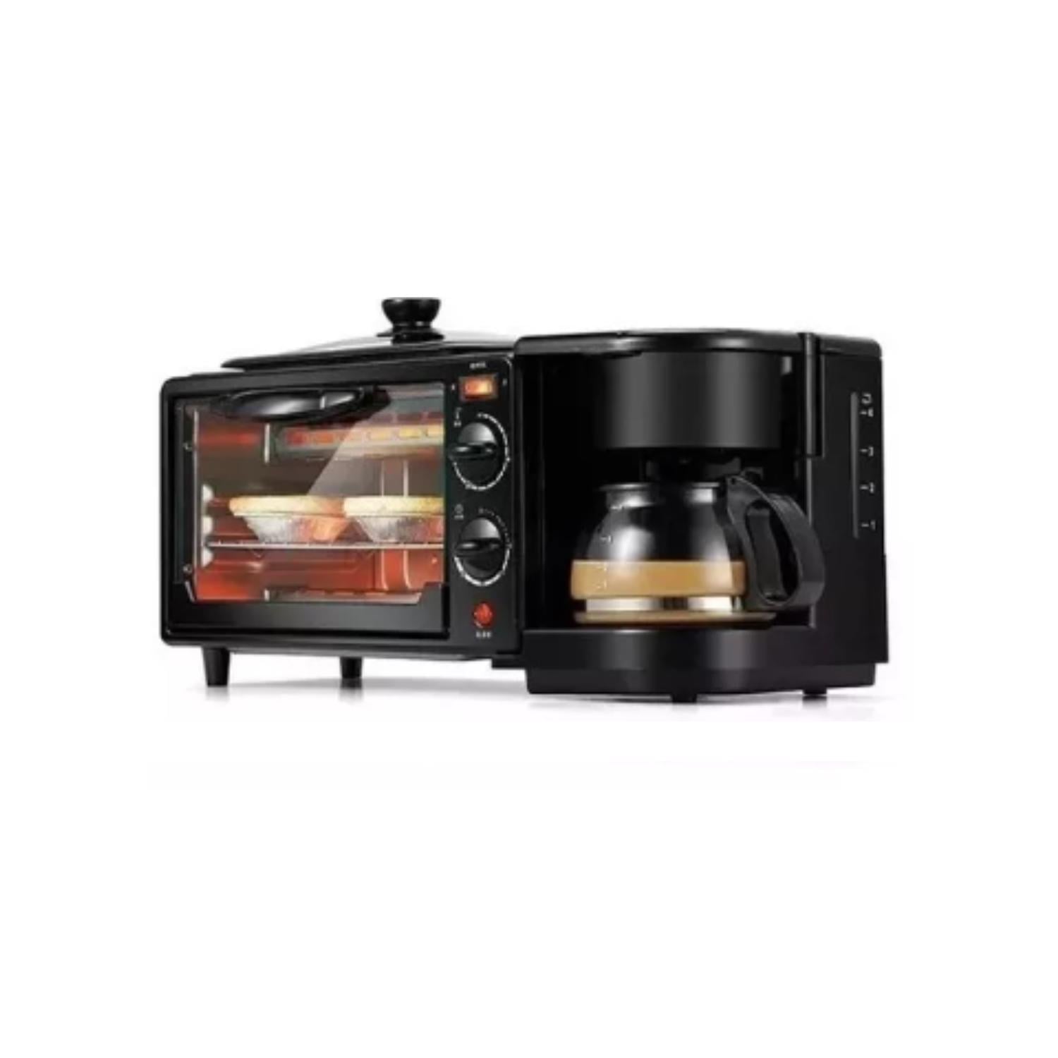 GENÉRICO MÁQUINA PARA HACER DESAYUNO 3 EN 1 HORNO CAFETERA SARTEN
