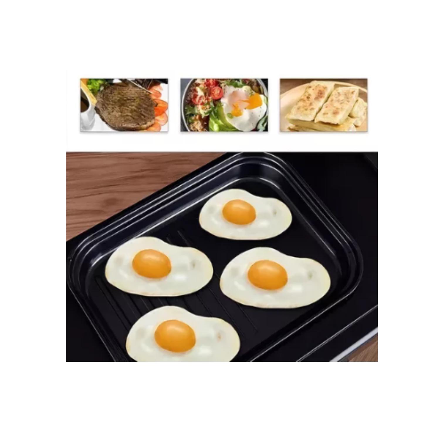 MÁQUINA PARA HACER DESAYUNO 3 EN 1 HORNO CAFETERA SARTEN - 7