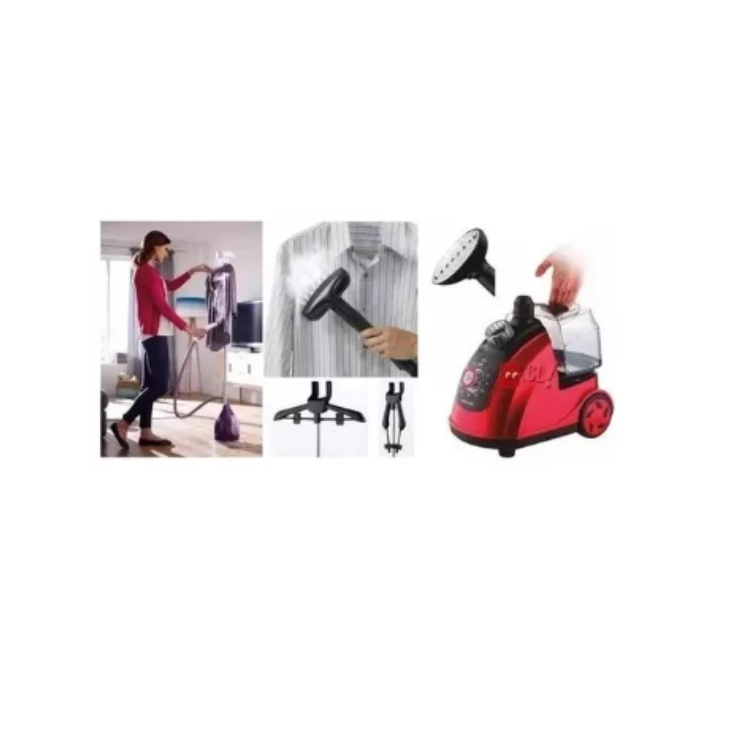 PLANCHA DE ROPA A VAPOR VERTICAL CON RUEDAS 1800W AJUSTABLE - 6