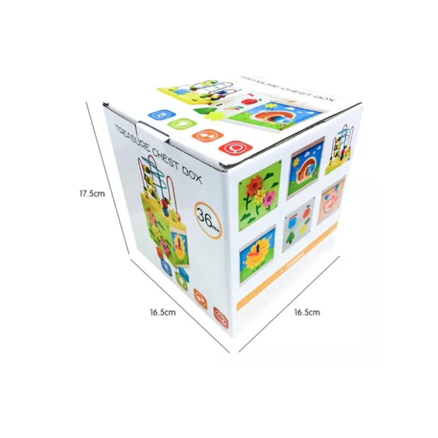 CUBO JUGUETE DE MADERA DIDÁCTICO MONTESSORI BEBE INFANTIL - 6