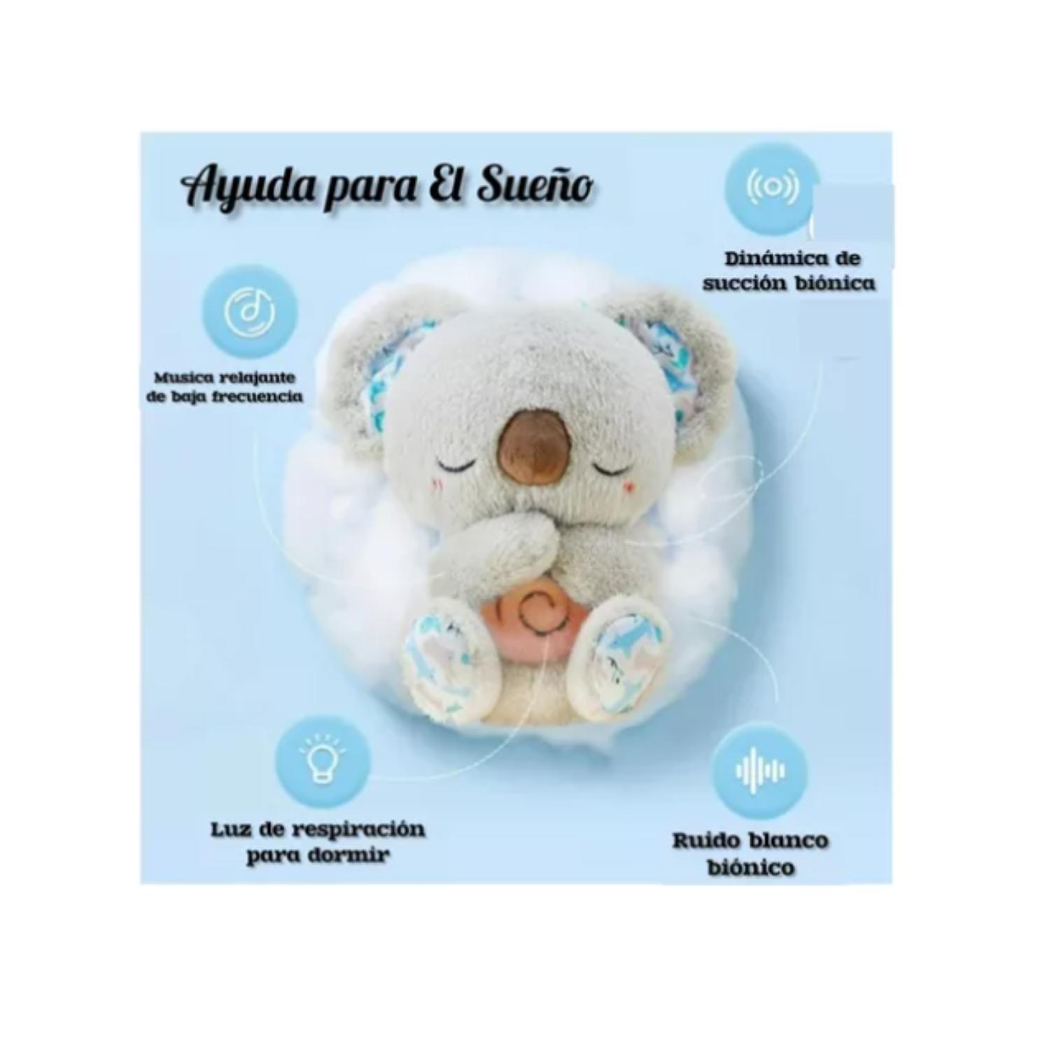 PELUCHE KOALA RESPIRA REAL CALMA BEBÉ DORMIR SUEÑO RELAJANTE - 5