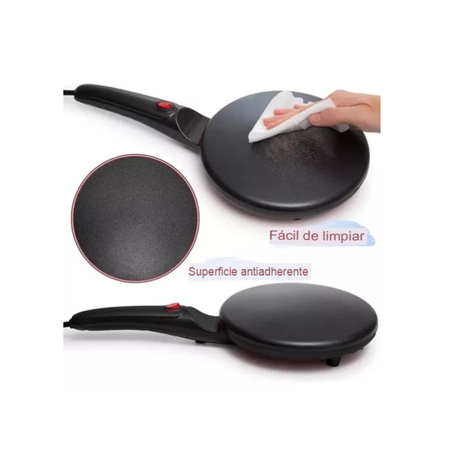 PANQUEQUERA CREPE MAQUINA ELÉCTRICA+ PLATO BATIDOR 20CM - 9