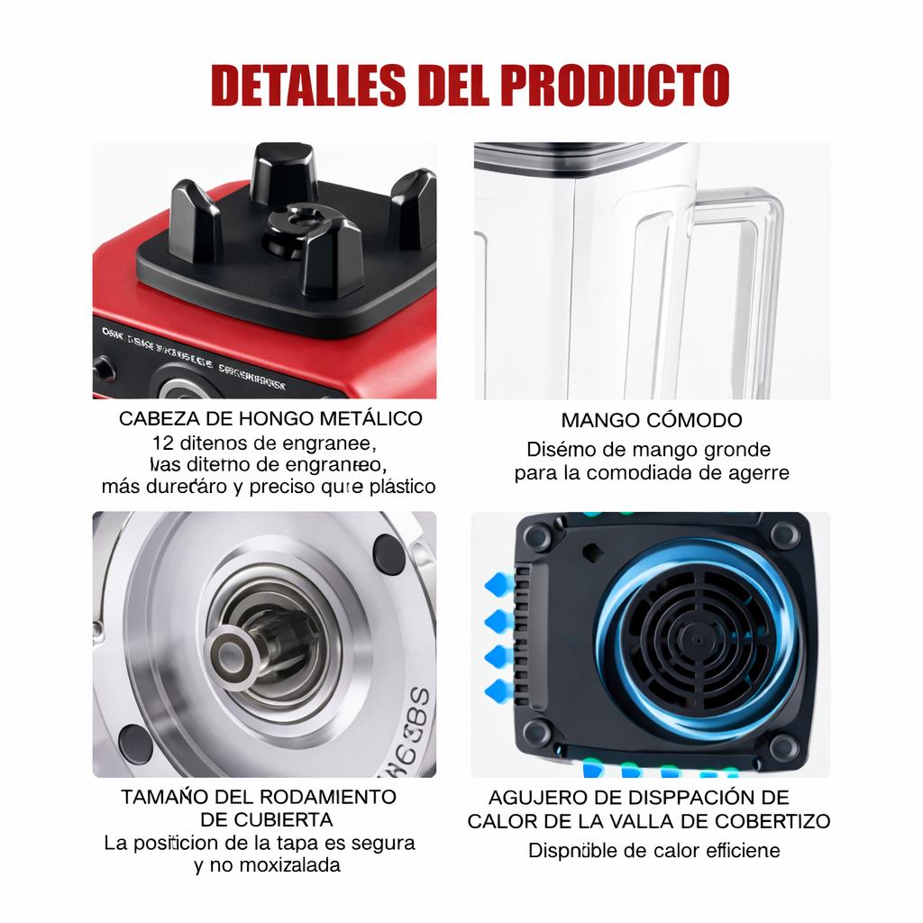 LICUADORA PROFESIONAL CON VASO ABS 110/220V SILVER CREST - 7