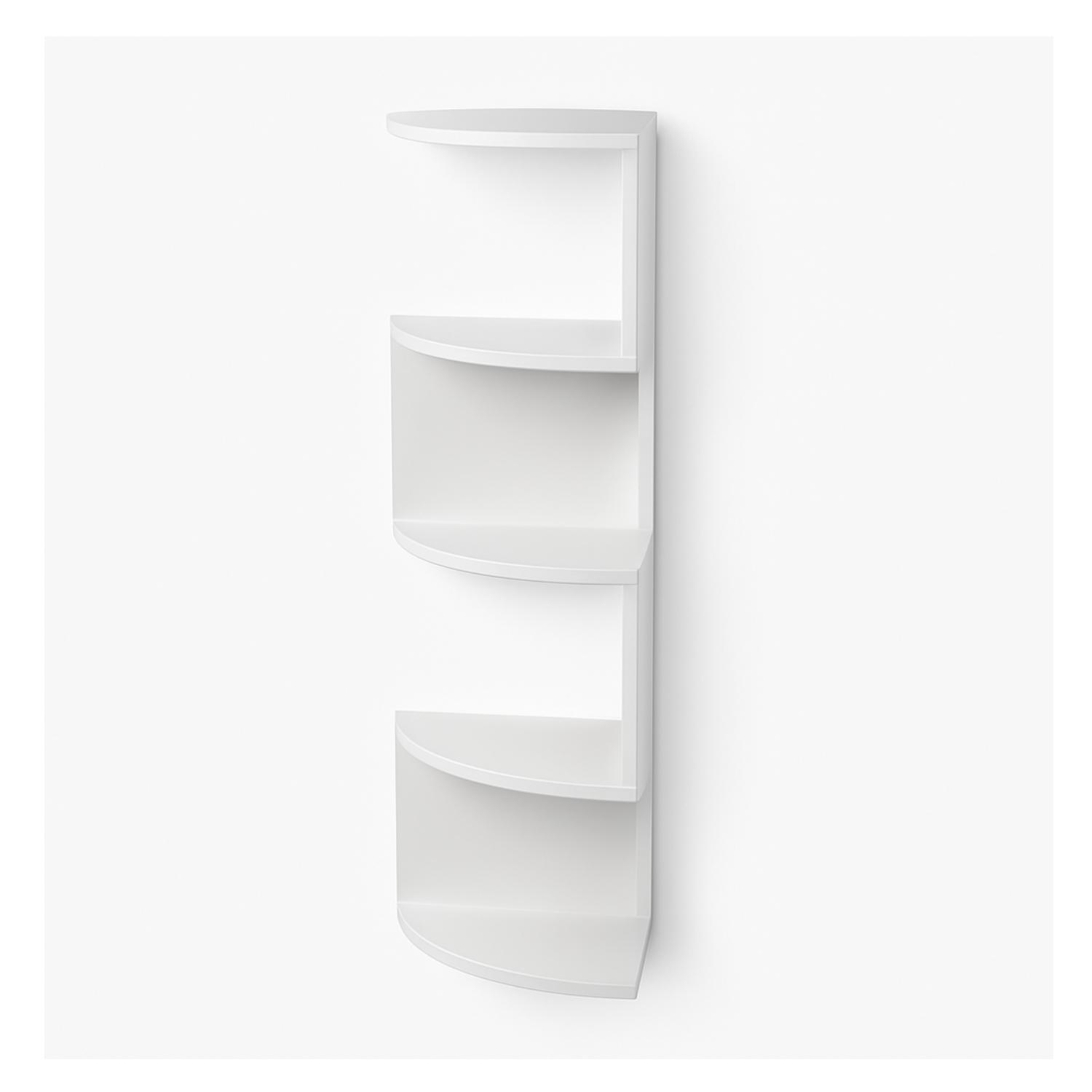ESTANTE ESQUINERO REPISA MINIMALISTA 5NIVELES ESTANTERIA - BLANCO - 6