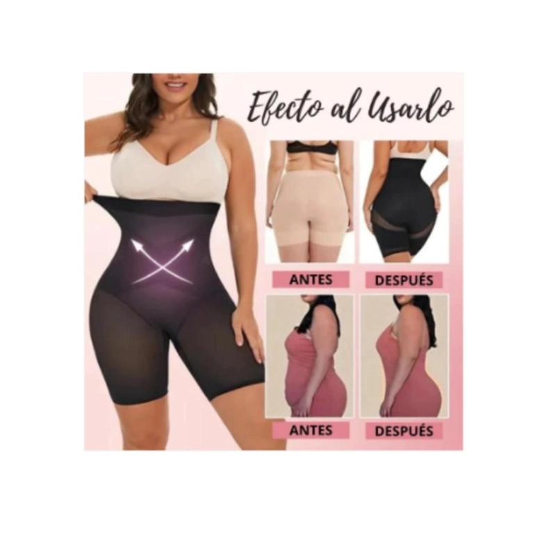 FAJA MUJER SHORT REDUCTORA CALZÓN INVISIBLE MOLDEADORA CINTURA ALTA - 3