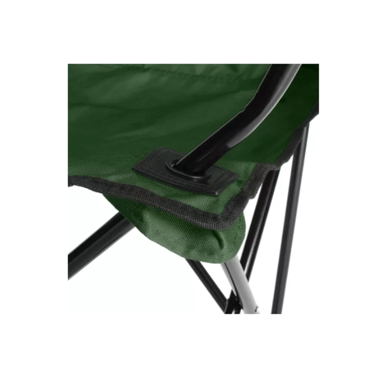 SILLA PLEGABLE DE PLAYA CAMPING PESCA PICNIC CON PORTA VASO - VERDE OSCURO - 3