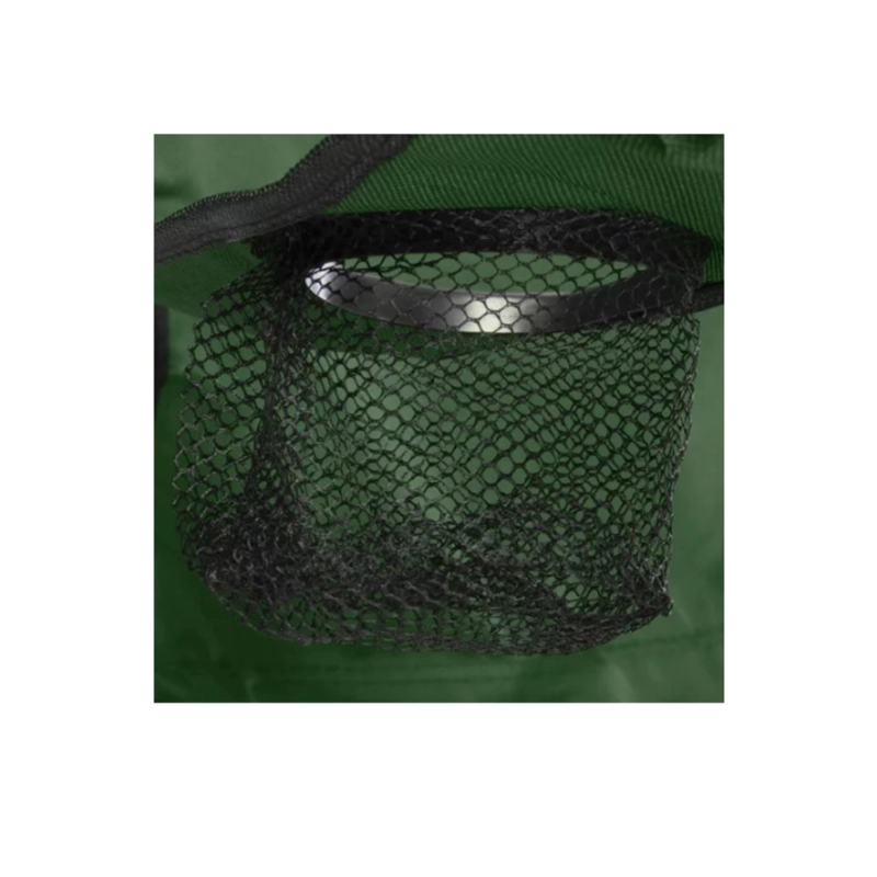 SILLA PLEGABLE DE PLAYA CAMPING PESCA PICNIC CON PORTA VASO - VERDE OSCURO - 4