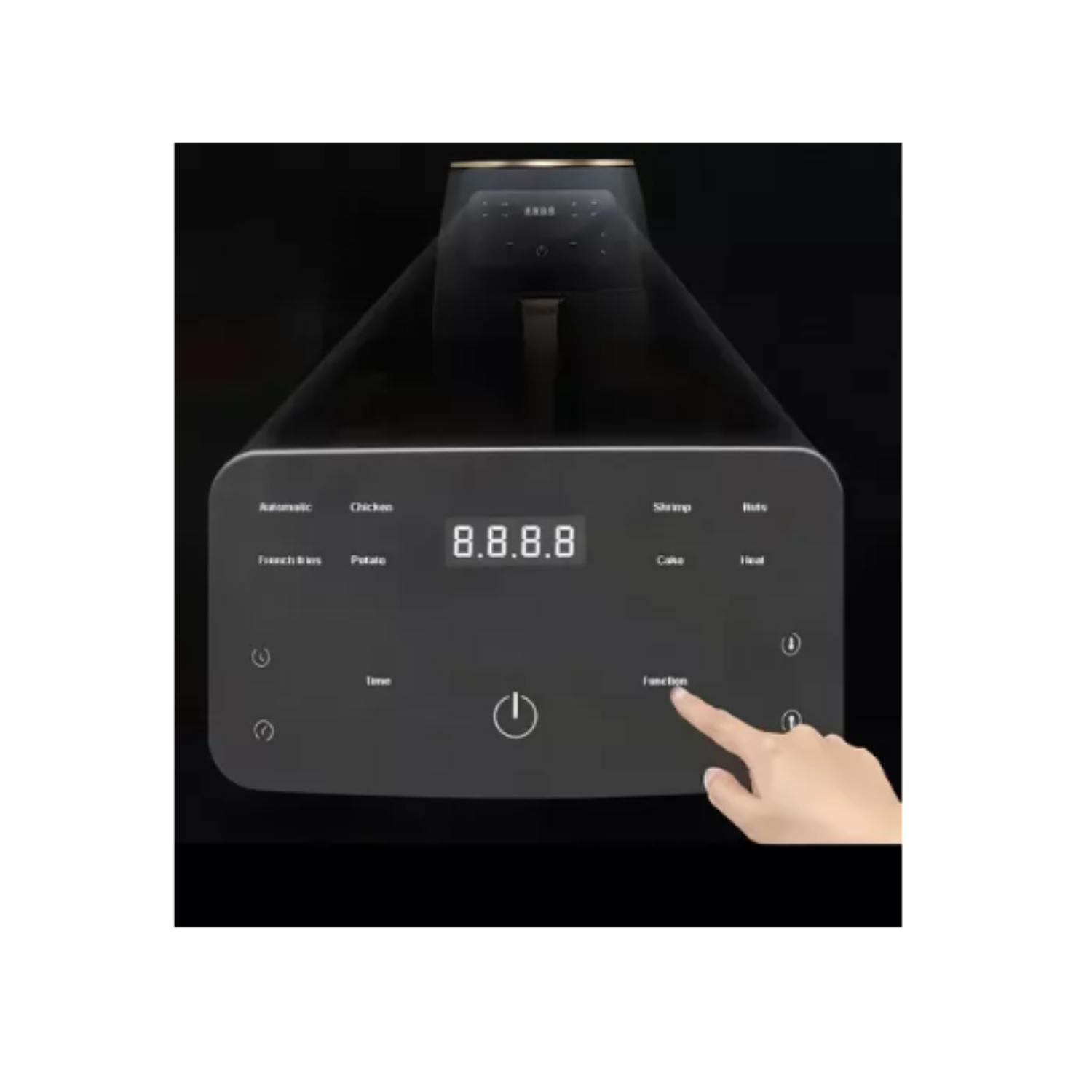 FREIDORA DE AIRE 6 LITROS PANTALLA TÁCTIL MODERNA ELÉCTRICA - NEGRO - 7