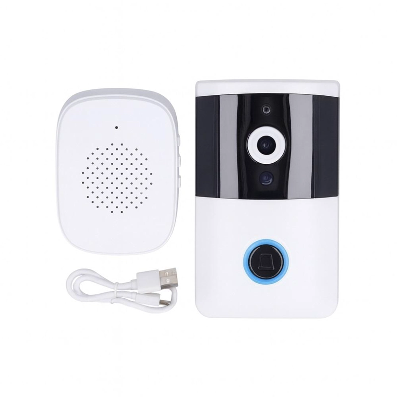 TIMBRE PUERTA INALAMBRICO WIFI CON CAMARA VISION NOCTURNA HD - 3