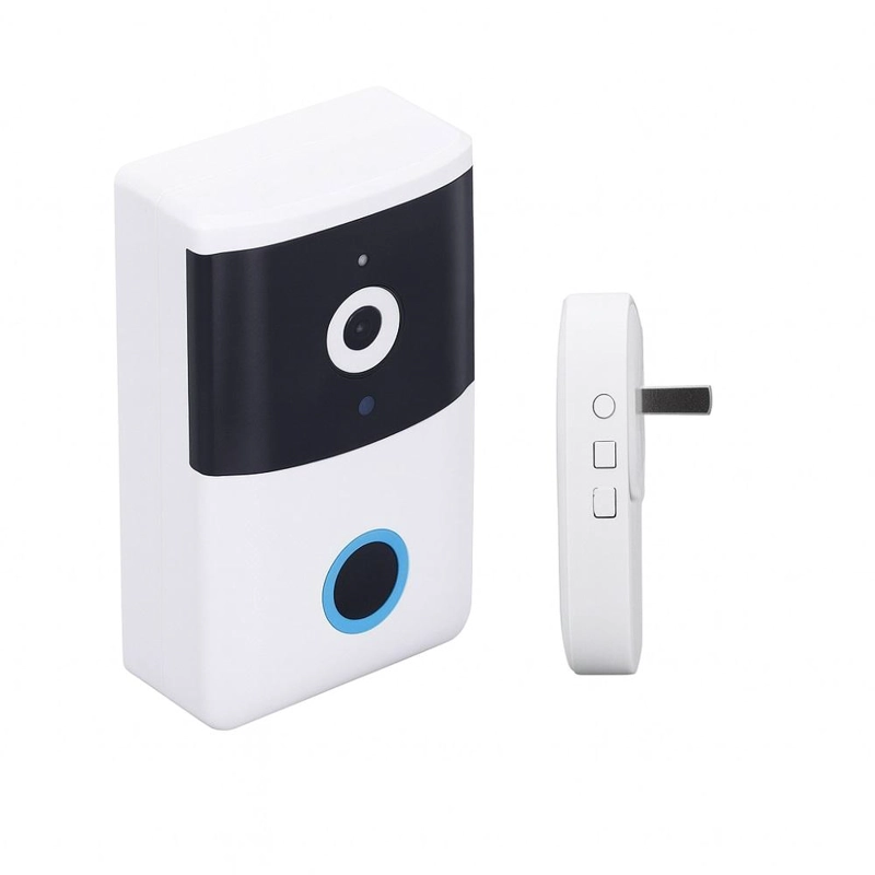 TIMBRE PUERTA INALAMBRICO WIFI CON CAMARA VISION NOCTURNA HD - 4