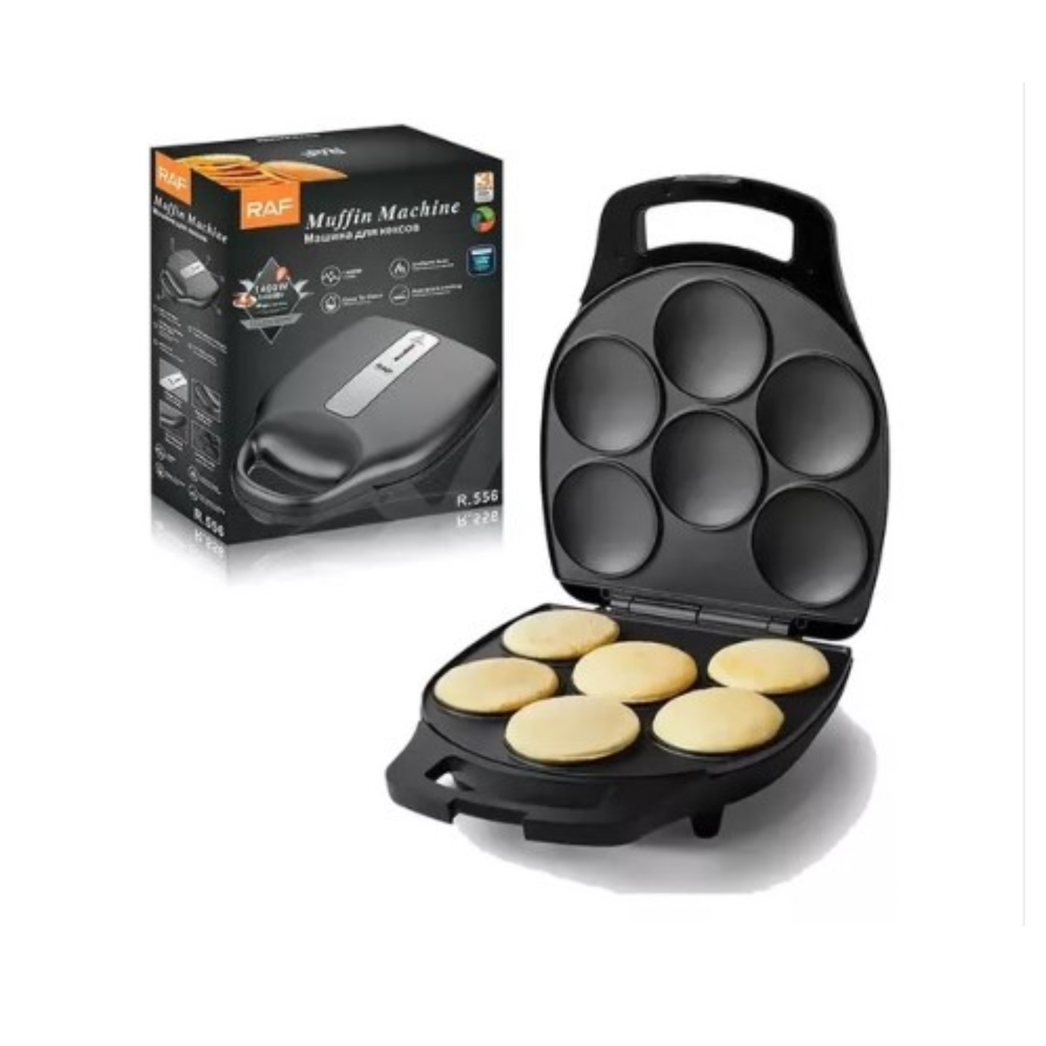 TOSTY AREPA, PANQUEQUERA, PLANCHA HAMBURGUESAS 1400W RAF - 1