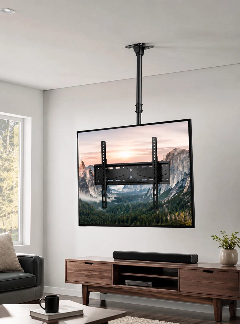 SOPORTE TV TECHO O PARED AJUSTABLE 26 A 60 ROTACIÓN 360° - 2