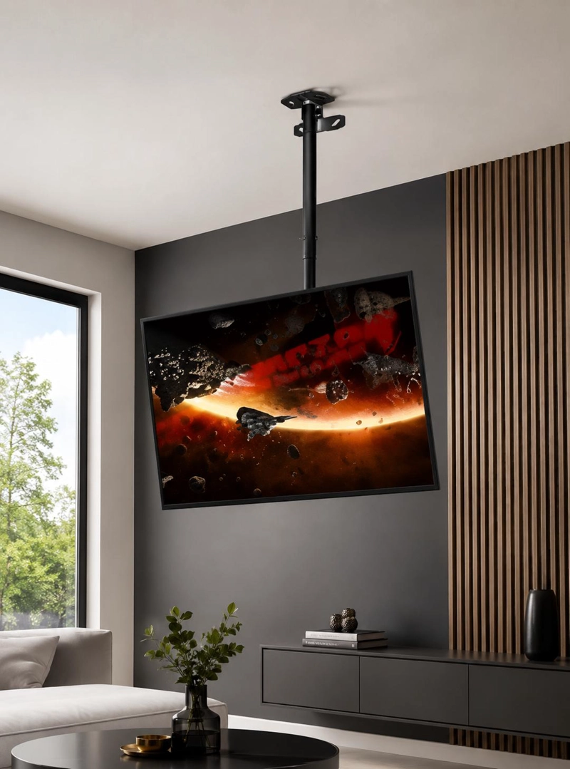 SOPORTE TV TECHO O PARED AJUSTABLE 26 A 60 ROTACIÓN 360° - 3