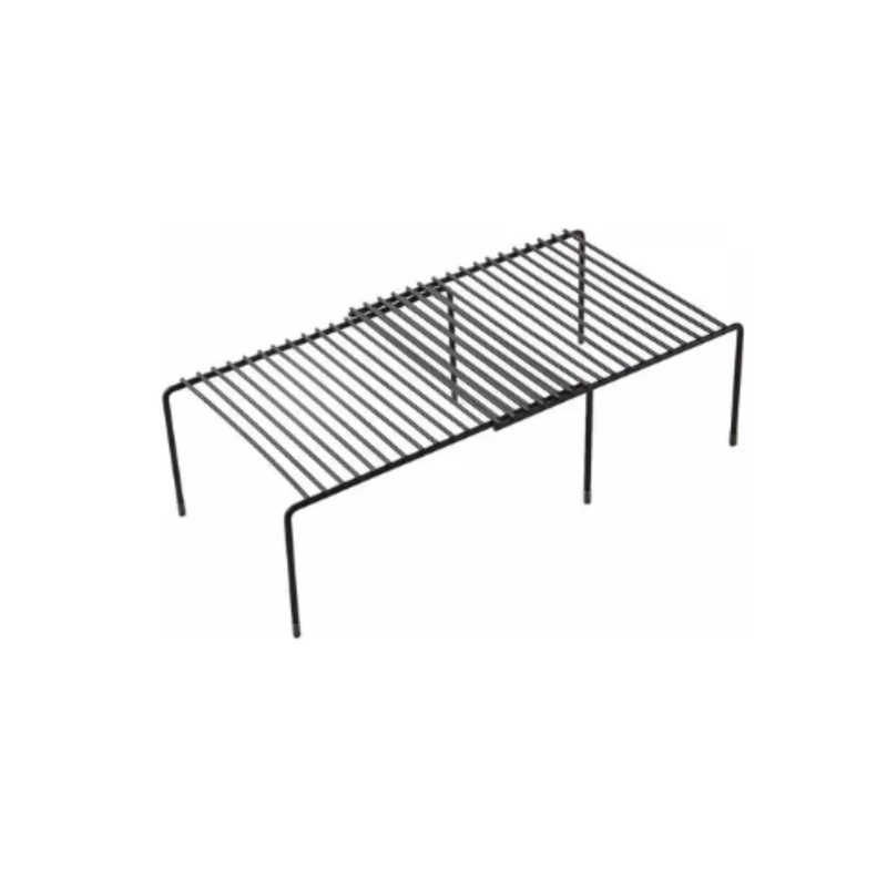 REPISA EXTENSIBLE DE HIERRO APILABLE ORGANIZADOR RACK COCINA - NEGRO - 1