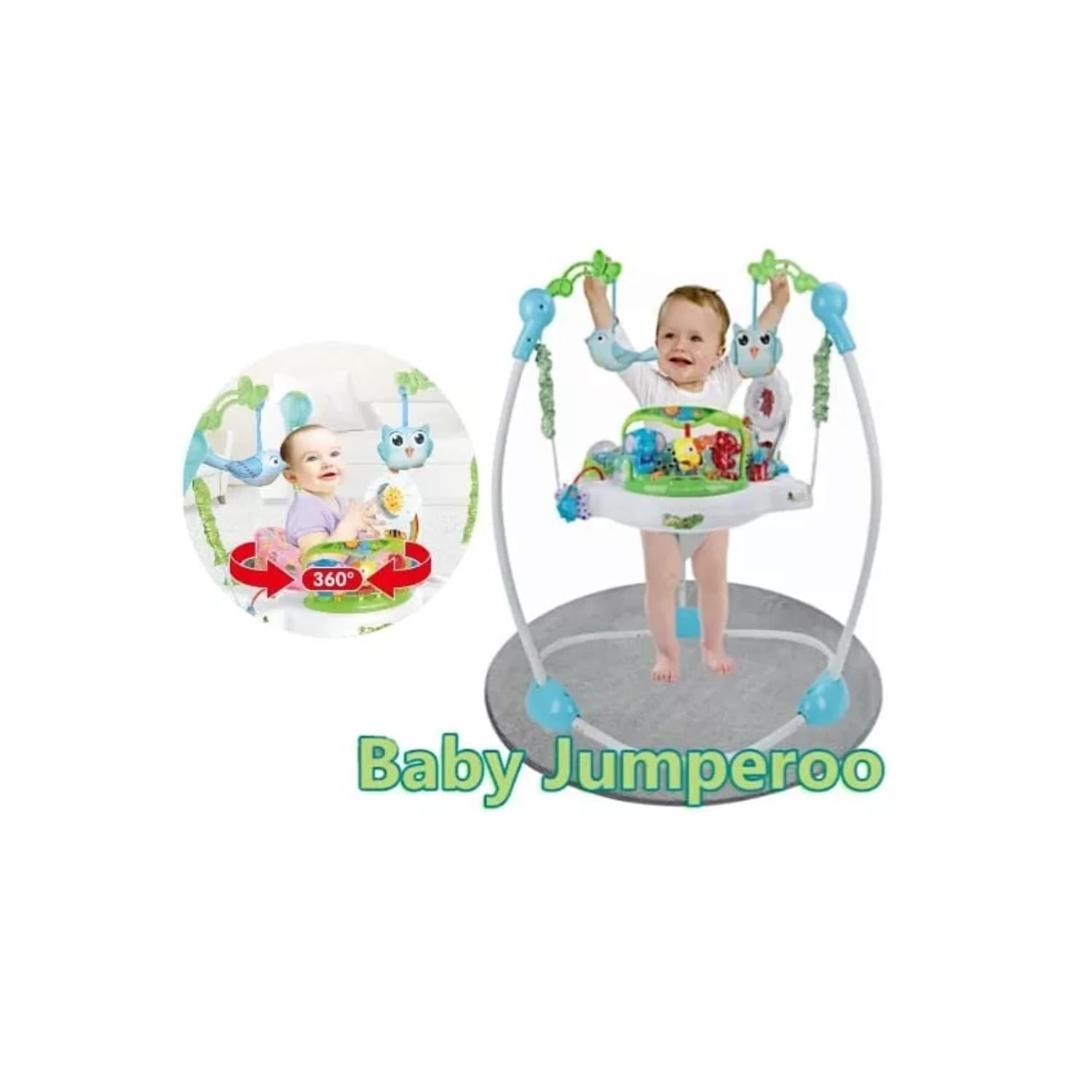 SILLA SALTARINA DIDACTICA MUSICAL DE BEBE GIRA360° NIÑO NIÑA - ROSA - 2