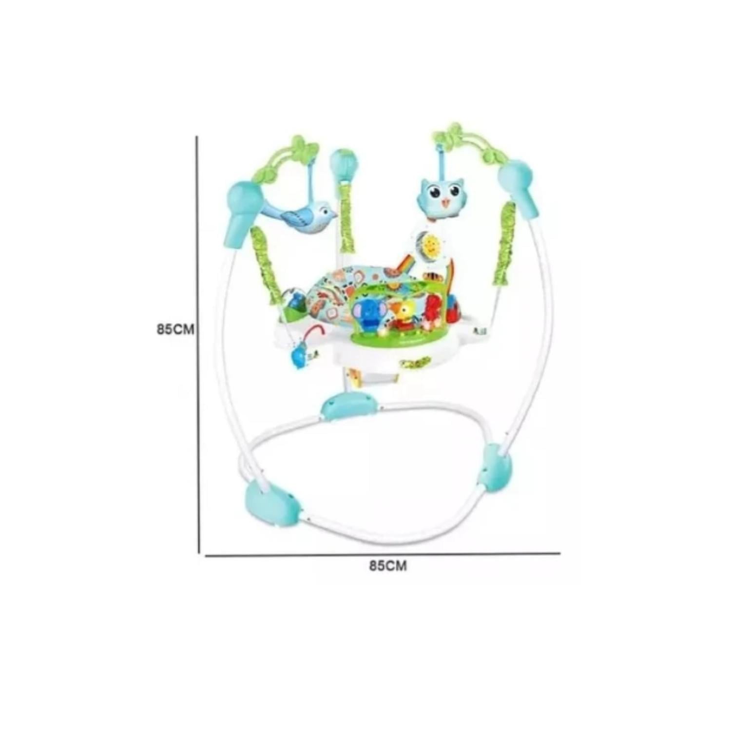 SILLA SALTARINA DIDACTICA MUSICAL DE BEBE GIRA360° NIÑO NIÑA - ROSA - 3