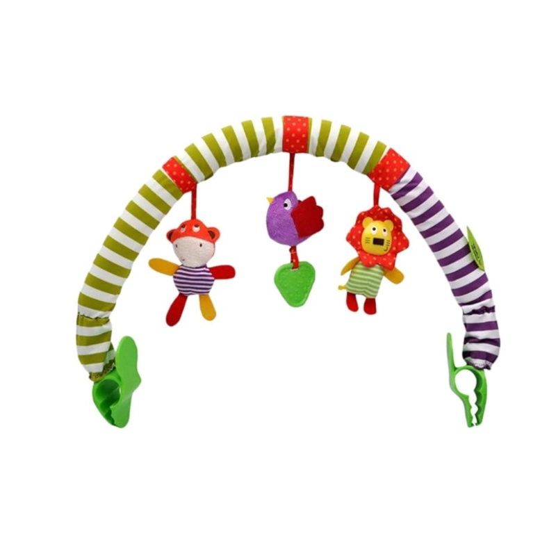 PELUCHE ARCO MÓVIL SONAJERO MULTIUSO ESTIMULACIÓN BEBÉ COCHE - 1