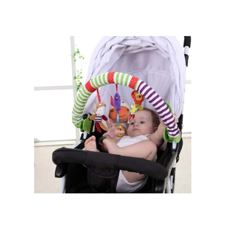 PELUCHE ARCO MÓVIL SONAJERO MULTIUSO ESTIMULACIÓN BEBÉ COCHE - 2