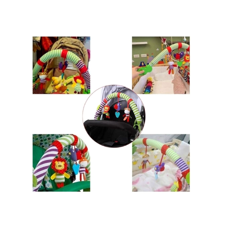 PELUCHE ARCO MÓVIL SONAJERO MULTIUSO ESTIMULACIÓN BEBÉ COCHE - 5
