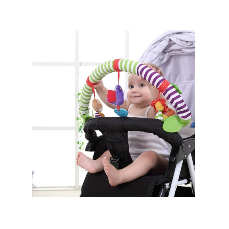 PELUCHE ARCO MÓVIL SONAJERO MULTIUSO ESTIMULACIÓN BEBÉ COCHE - 6
