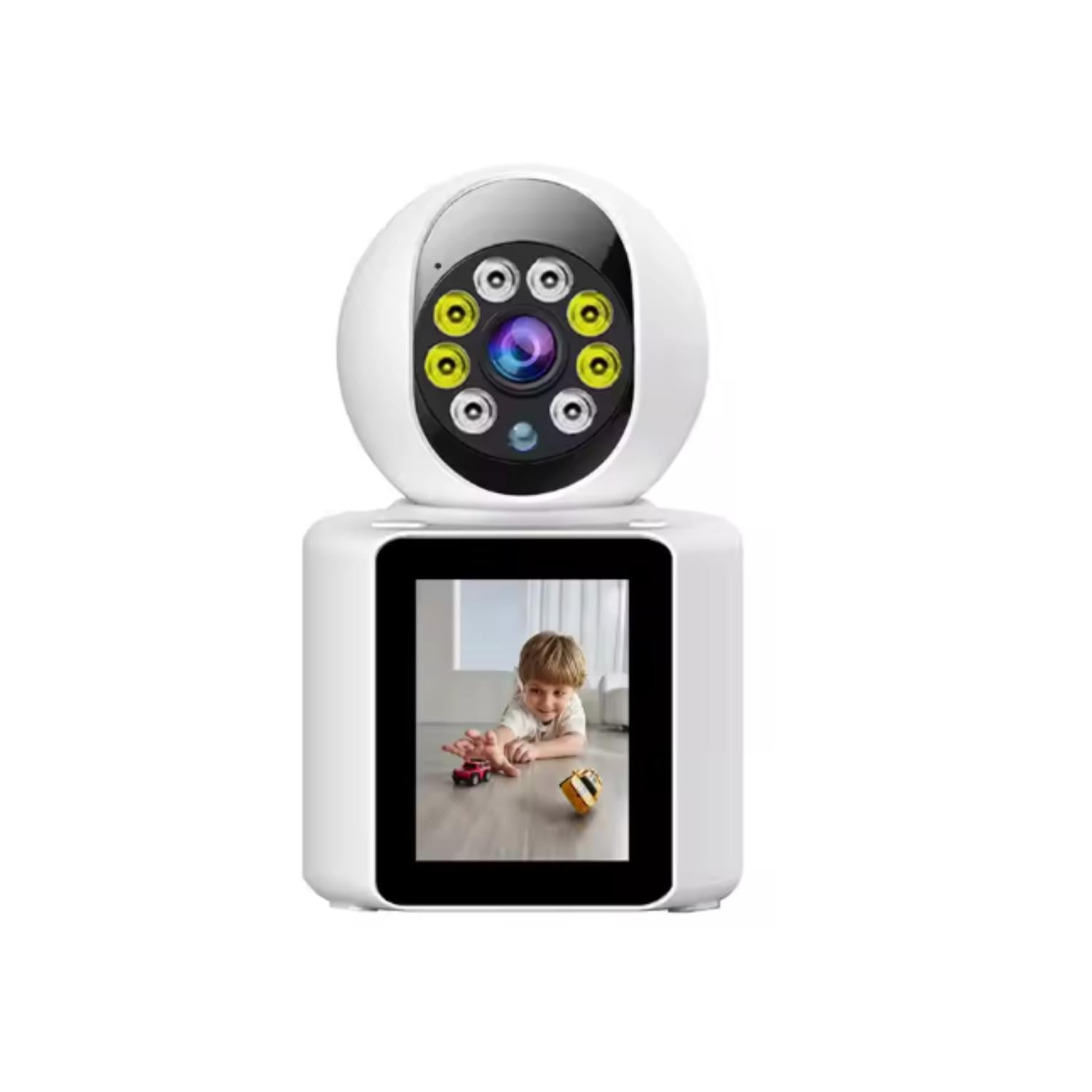 CAMARA SEGURIDAD WIFI CON MOVIMIENTO C/ PANTALLA VIDEOLLAMAD - 2
