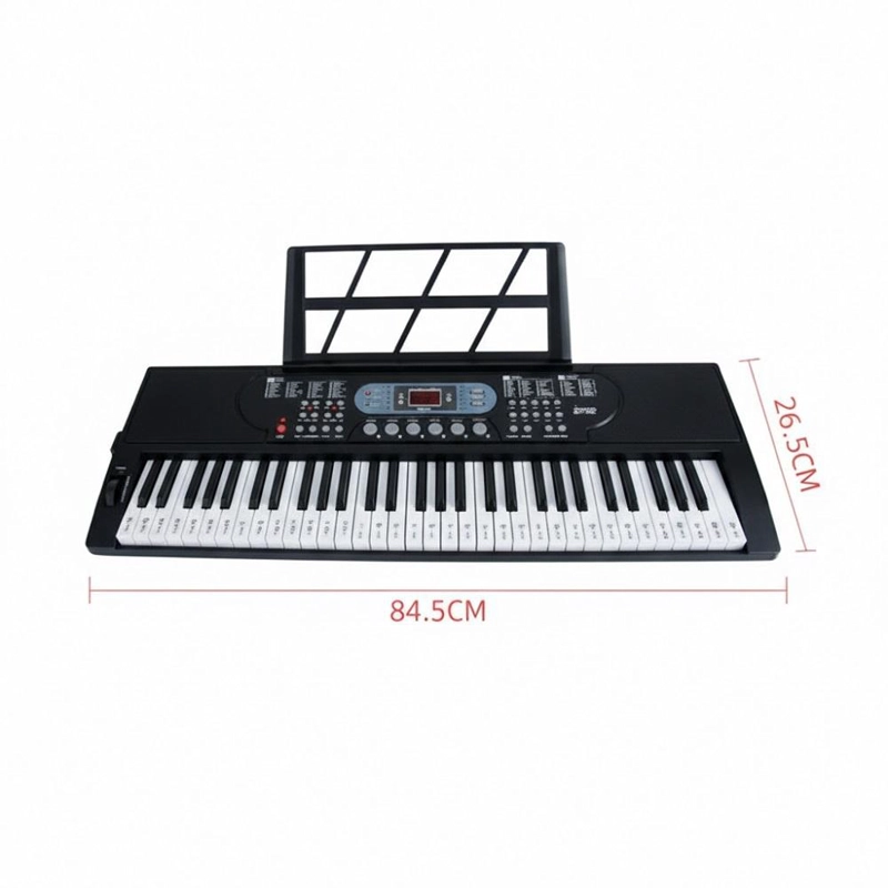 TECLADO 61 TECLAS PIANO MLS 6639 MUSICAL CON MICROFONO - 7