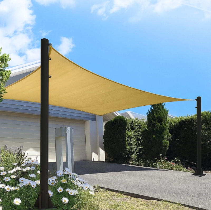 MALLA RED DE PARASOL DE JARDIN TOLDO PROTECCION UV SOLAR 6X4 - 2